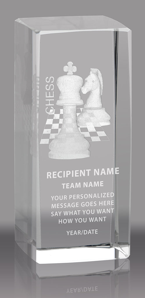 Chess 3D Laser Sport Crystal [CMSPRT-CS]