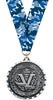 Victory Diecast Medal with Diamond Cut Border- Silver [MM2DC-VY-S]