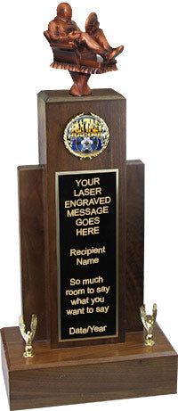 Fantasy Racing Resin Empire Walnut Trophies