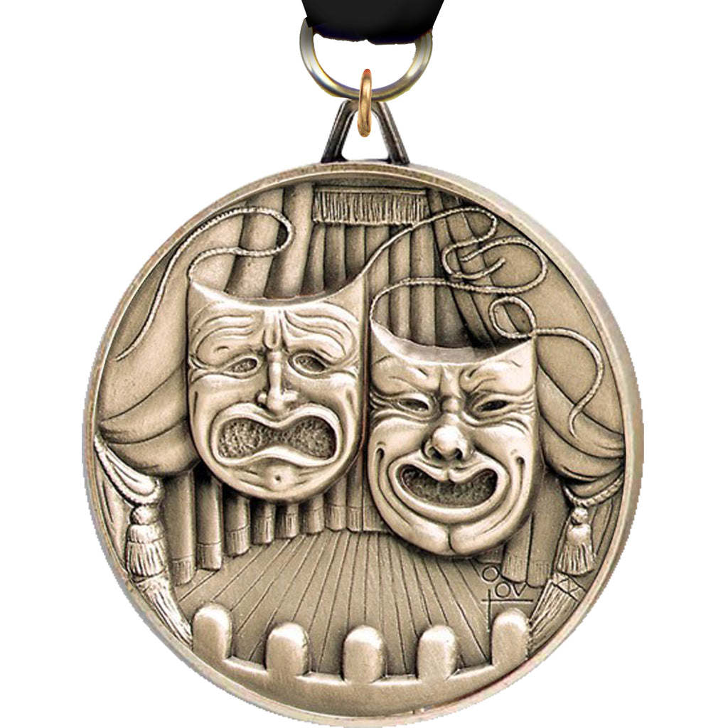 2.5 inch Premium Satin Finish Medal - Drama [MF92-DR]