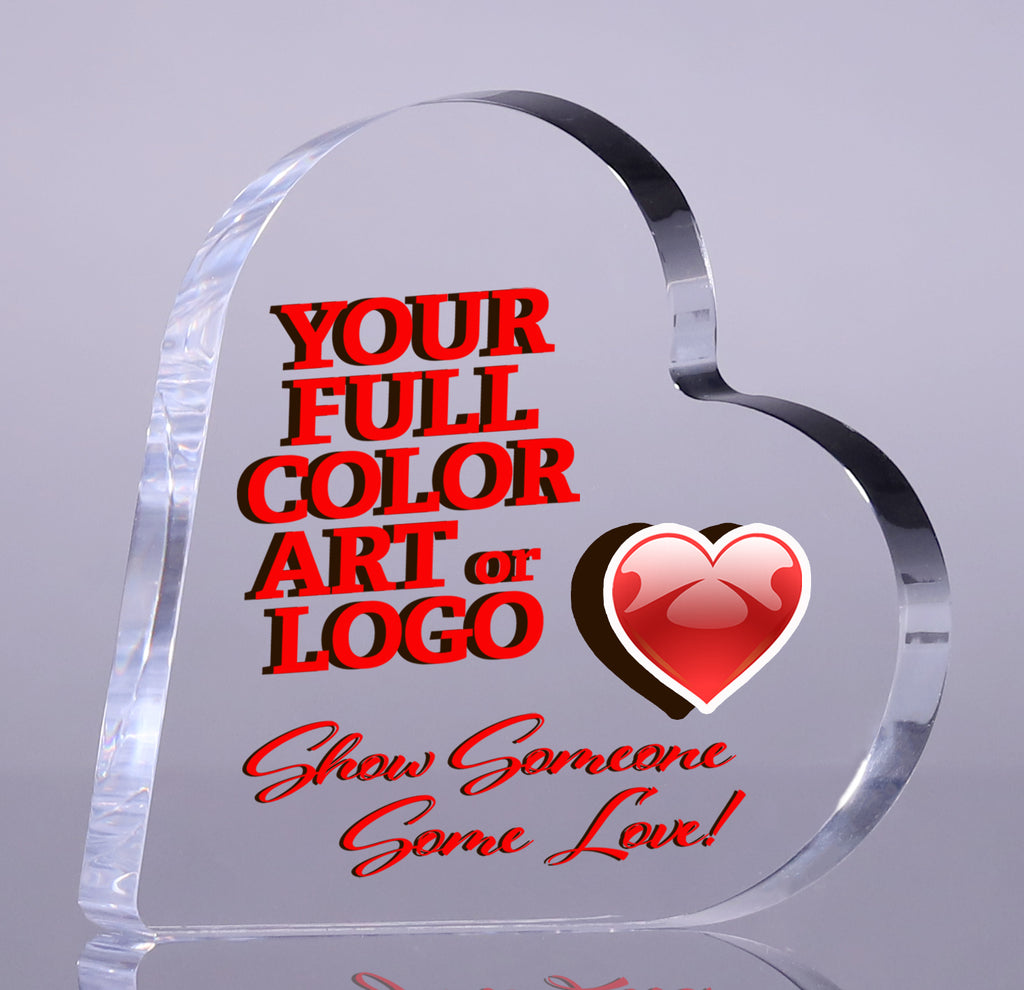 Acrylic Full Color Heart Award- 3.5 inch [A75HRT-3-FC-Q]