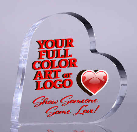 Acrylic Full Color Heart Award- 3.5 inch [A75HRT-3-FC-Q]