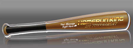 Baseball Bat Full Color Acrylic Award - 12 inch [ABAT-BS-12-FC-Q]