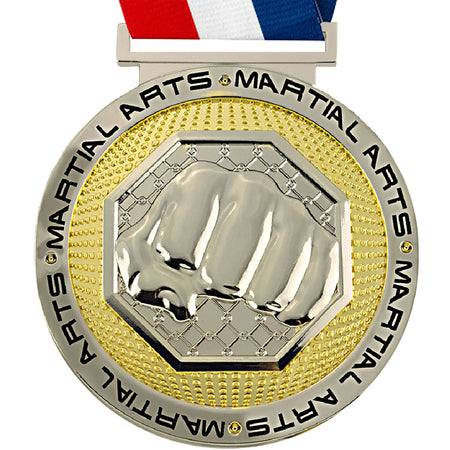 3.25" Martial Arts Dual Plated Diecast Medal [MSDP3-MA]