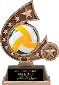 Volleyball Comet Resin Trophies [RCOM5-VB]