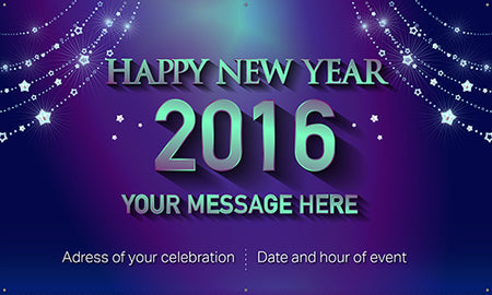 New Year's Eve Vinyl Banner- Ornaments [VB-HPNYR-ORN]