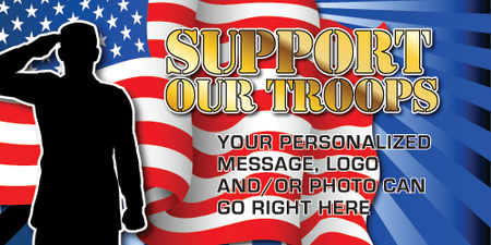 Political 3 x 6 Vinyl Banner- Salute [VB-POL-SAL-36]