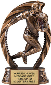 Football Star Flame Resin Trophy [RSF7-FB]