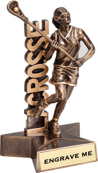 Lacrosse Billboard Resin Trophies [Female]