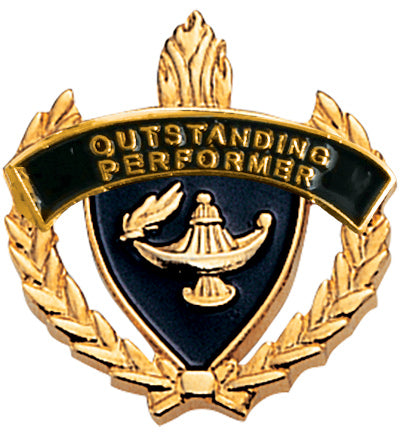 Outstanding Performer 3D Enameled Scholastic Pin [PCM-WRT-OUTPRF]