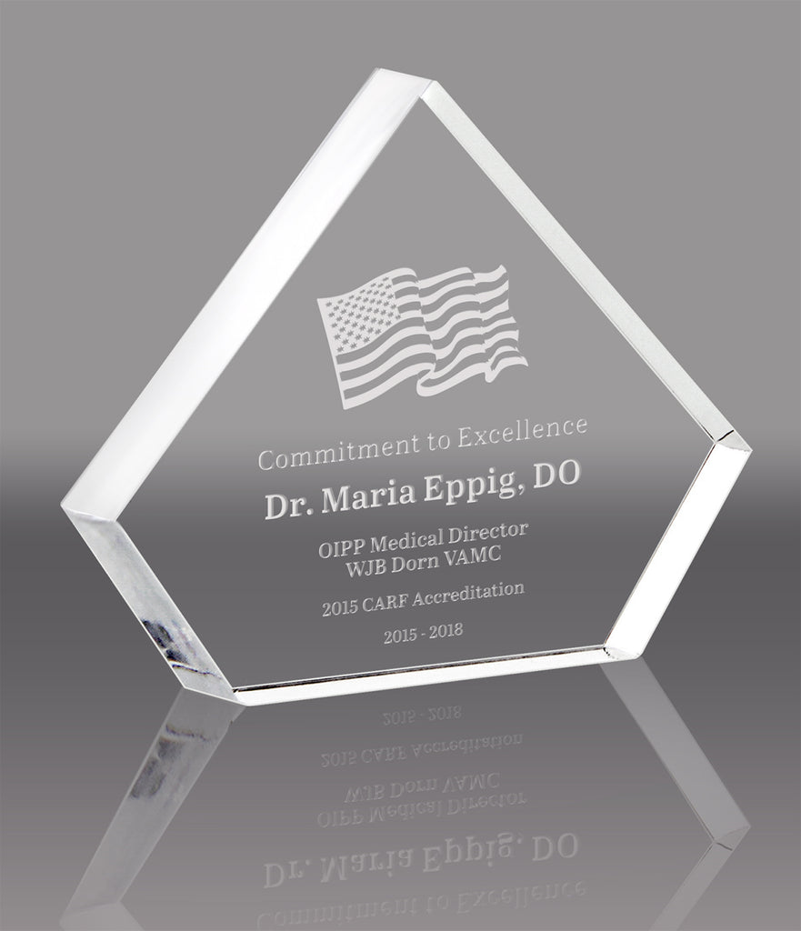 Arrowhead Acrylic Award- 4.5 inch [ATARW-4-Q]