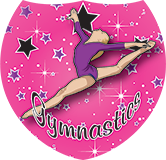 Gymnastics Leaping Shield Insert [SH-3704]
