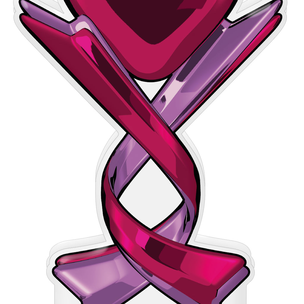 Heart & Ribbons Colorix Acrylic Trophies