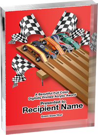 Derby Vibrix Acrylic Award [ACB68V-PNWD]