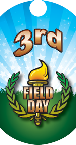 Field Day- 3rd Place Torch Dog Tag Insert [DT-1576]