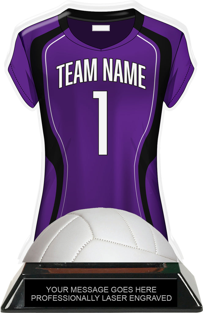Volleyball Jersey Colorix-T Acrylic Trophy- Purple [TACR7-JSY-VB-PRP-Q]