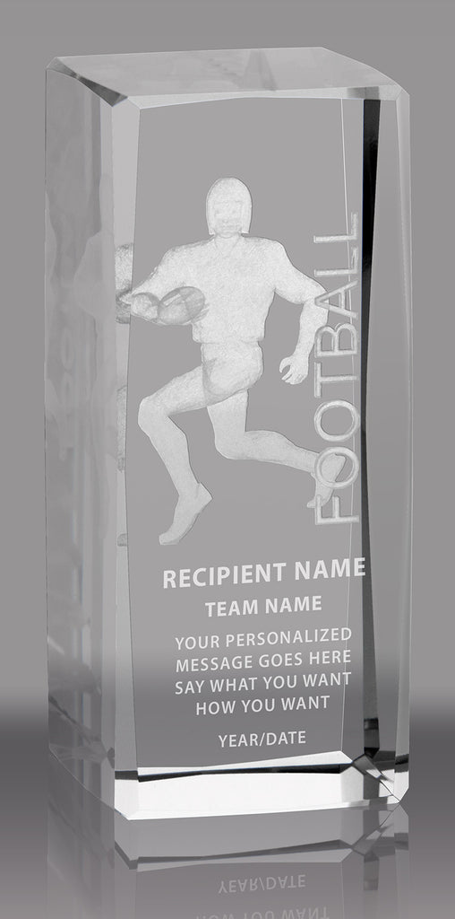 Football 3D Laser Sport Crystal [CMSPRT-FB]