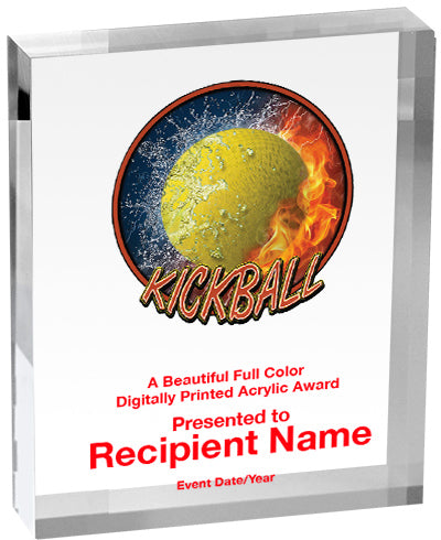 Kickball Vibrix Acrylic Awards [1 inch thick]