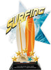 Surfing Shattered Star Colorix Acrylic Trophy- 10 inch [TACR10-STR-SRF-Q]