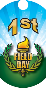 Field Day- 1st Place Torch Dog Tag Insert [DT-1574]