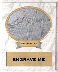 Gymnastics Sport Legend Oval Plaque - Male [P10SLO8-GM]
