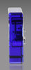 Crystal Clock Award with Cobalt Blue Border [CM245-5]