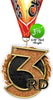 3rd Colorix-M Acrylic Medal [MACR375-3RD-Q]
