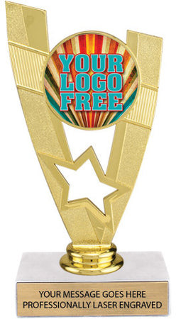 Custom Victory Star Color Insert Trophy [TXi-J786]