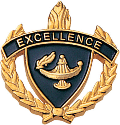 Excellence 3D Enameled Scholastic Pin [PCM-WRT-EXC]