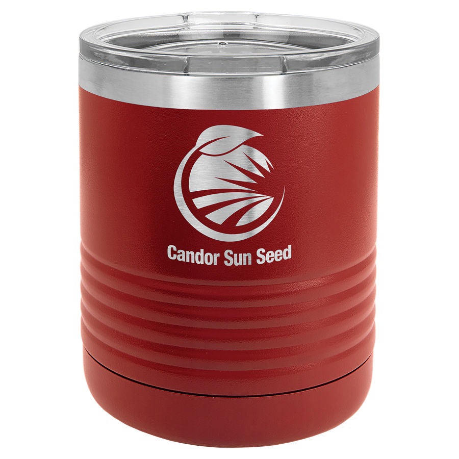 Polar Camel 10 oz. Maroon Vacuum Insulated Tumbler w/ Lid [TVIJ113]