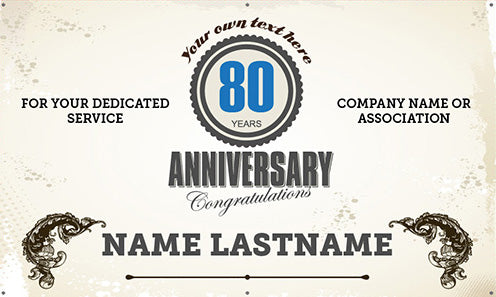 Anniversary Vinyl Banner- Vintage [VB-ANVRY-VTG]