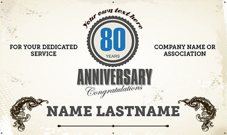 Anniversary Vinyl Banner- Vintage [VB-ANVRY-VTG]