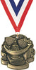 Lamp Of Knowledge Sculpted 3D Medal [M25G-KN]