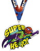 Exclusive Basketball Female Super Hero 5-Inch Colorix-M Acrylic Medal [MACR5-SH-BKF-Q]