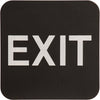 ADA 6 x 6 Black/White Exit Sign [AJDA-109]