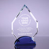 Optical Crystal Arrowhead on Blue Base - 7 inch [CM55-B-7]