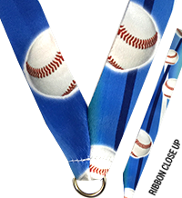 7/8 x 30 in. Baseball Sublimated Neck Ribbon [NKRB-4074]