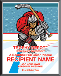Hockey Graphix Plaque [PGFX1215-HK]