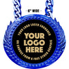 6 inch Champion Chain w/ Black Engraving Plate - Blue [CECSP-K-BLU]