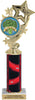 Four-Star Custom Insert Trophy w/ Column - 12.5 inch [TXi12-C49]