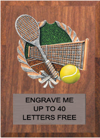 5"x7" Tennis Millennium Plaque - 5x7 [PMC57-TN]