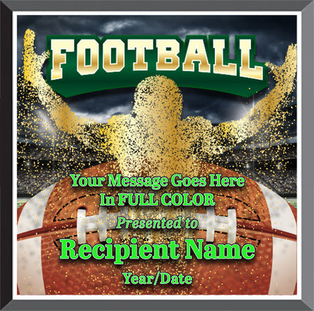 Football Square Graphix Plaque [PGFXQ66-FB]