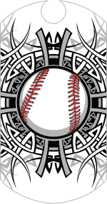 Baseball- Tribal Dog Tag Insert [DT-1843]