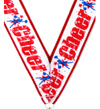 7/8 x 30 in. Cheer Neck Ribbon [NKRB-1056]