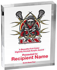 Lacrosse Vibrix Acrylic Awards [1 inch thick]