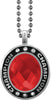 Ruby Gem Silver Champion Charm [CSOV-CHMP-STN-RED-S]