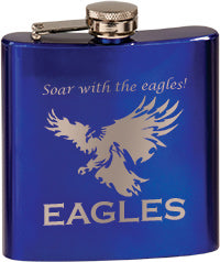 Stainless Steel Flask- Gloss Blue Finish [FLSKJ-GBLU]
