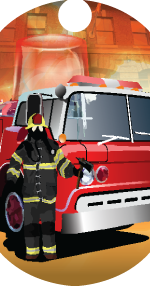 Firefighter Dog Tag Insert [DT-1665]