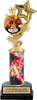 Color Insert Trophy w/ Column on Marble Tone Base [THSi12-C49]