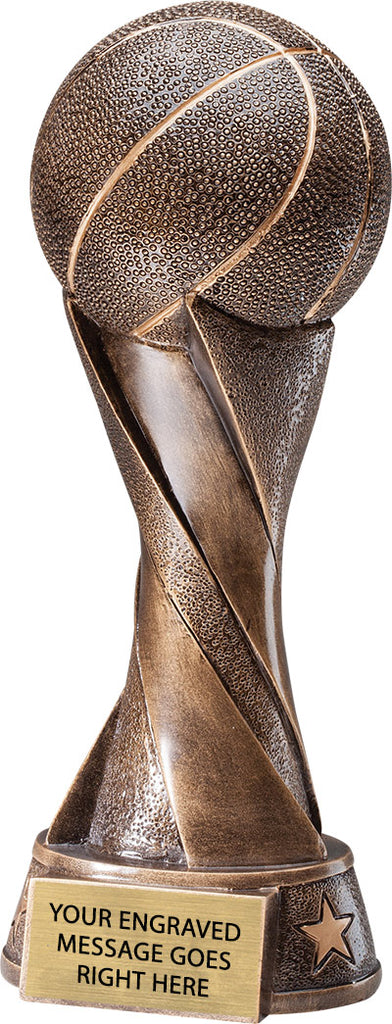 Spiral Basketball Resin Trophy [RBKSPRL-10]